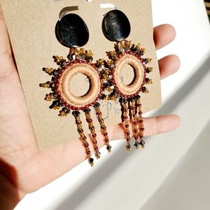 Beaded Tassel studs Earrings